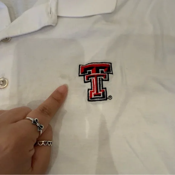 Peter Millar Texas Tech University Polo White size XL Collegiate - Picture 4 of 7
